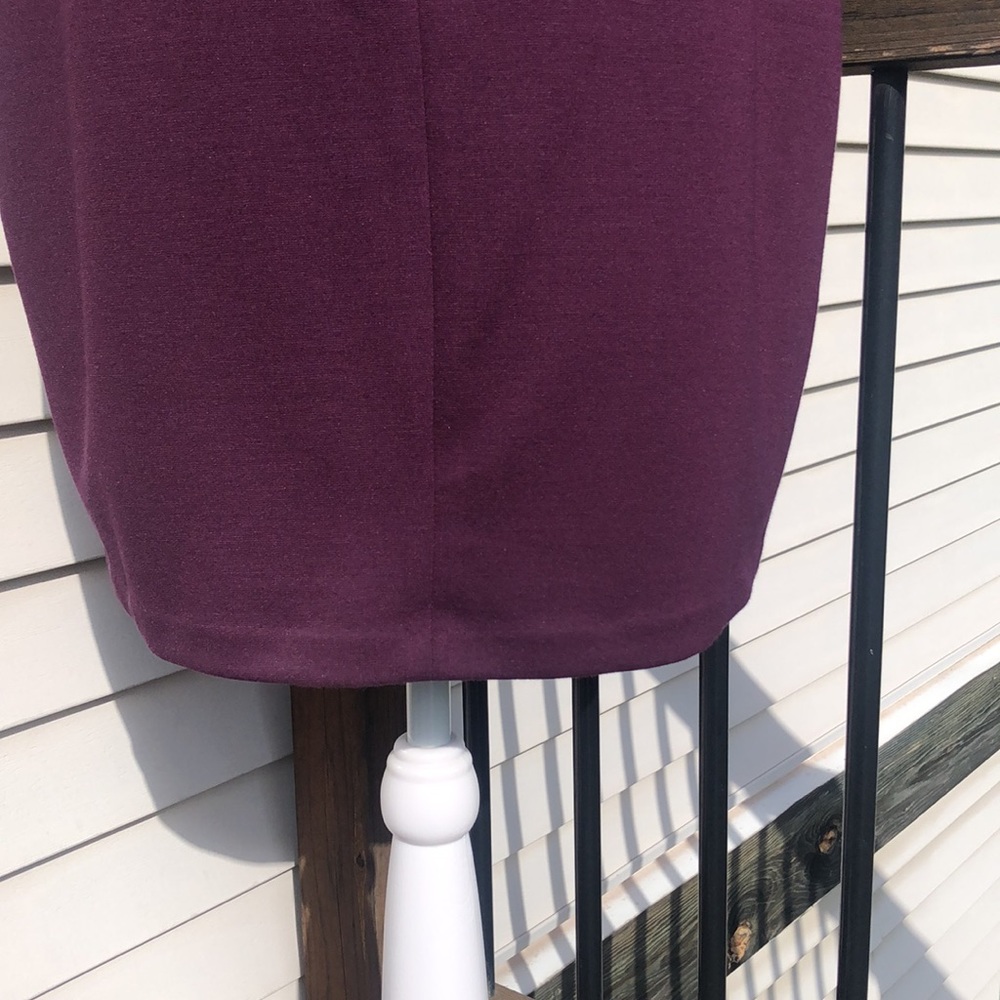 Burgundy Ponte Knit Sheath by Express - Picture 11 of 15